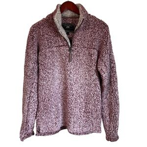 True Grit Women's Lavender Fleece 1/4 Zip-Up Jacket Size XS